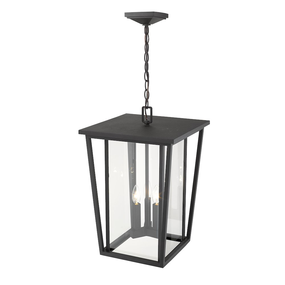 Z-Lite 3 Light Outdoor Chain Mount Ceiling Fixture. Picture 4