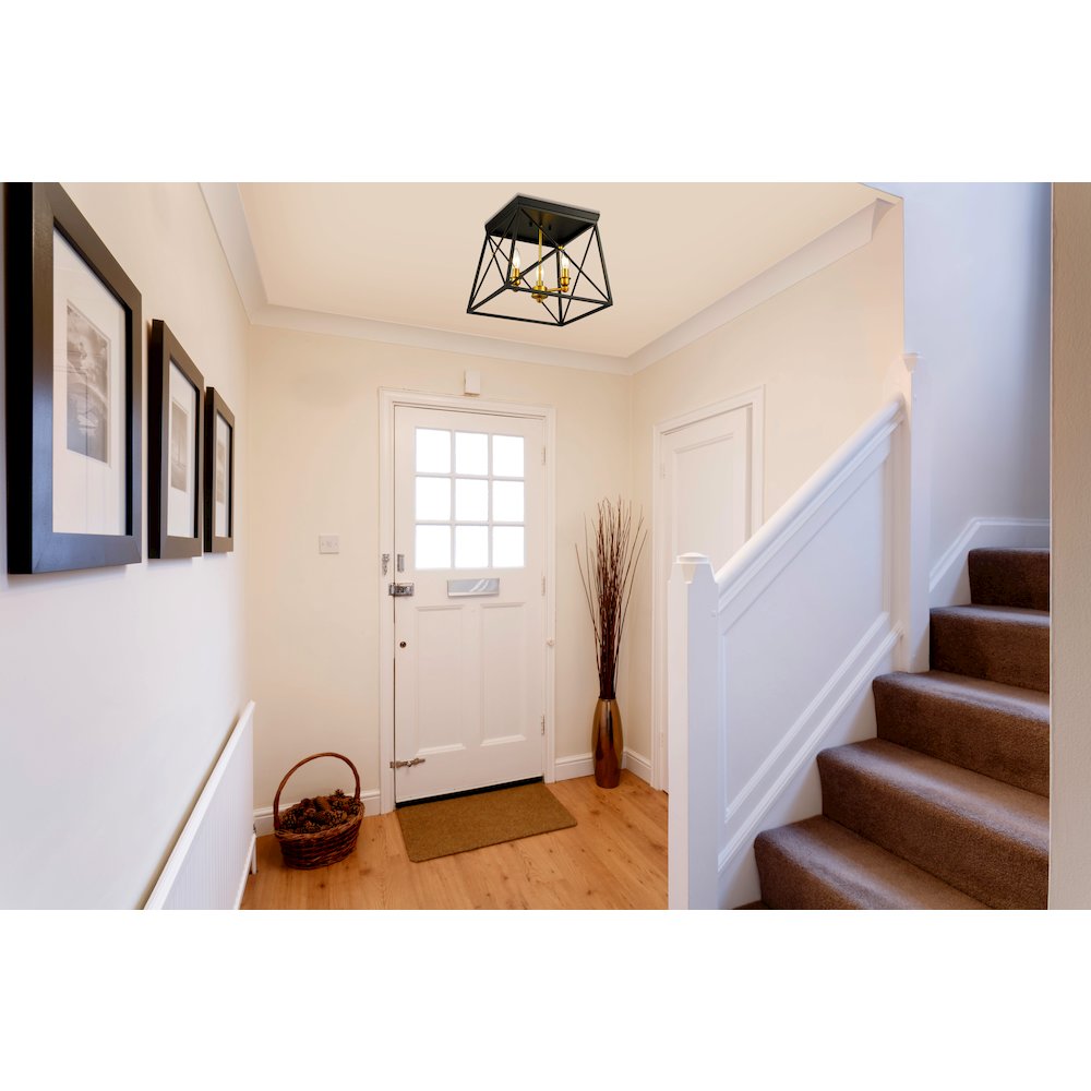 Z-Lite 3 Light Flush Mount. Picture 7