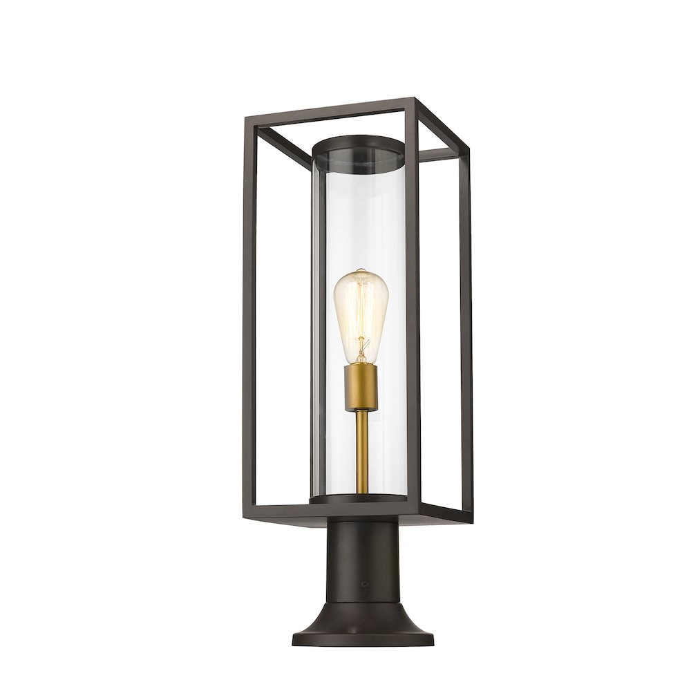 Z-Lite 1 Light Outdoor Pier Mounted Fixture. Picture 3