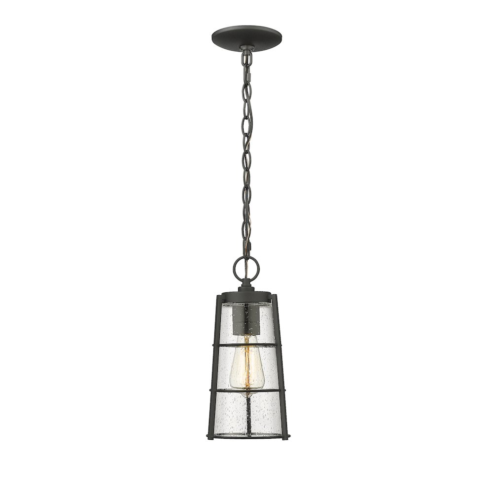 Z-Lite 1 Light Outdoor Chain Mount Ceiling Fixture. Picture 2