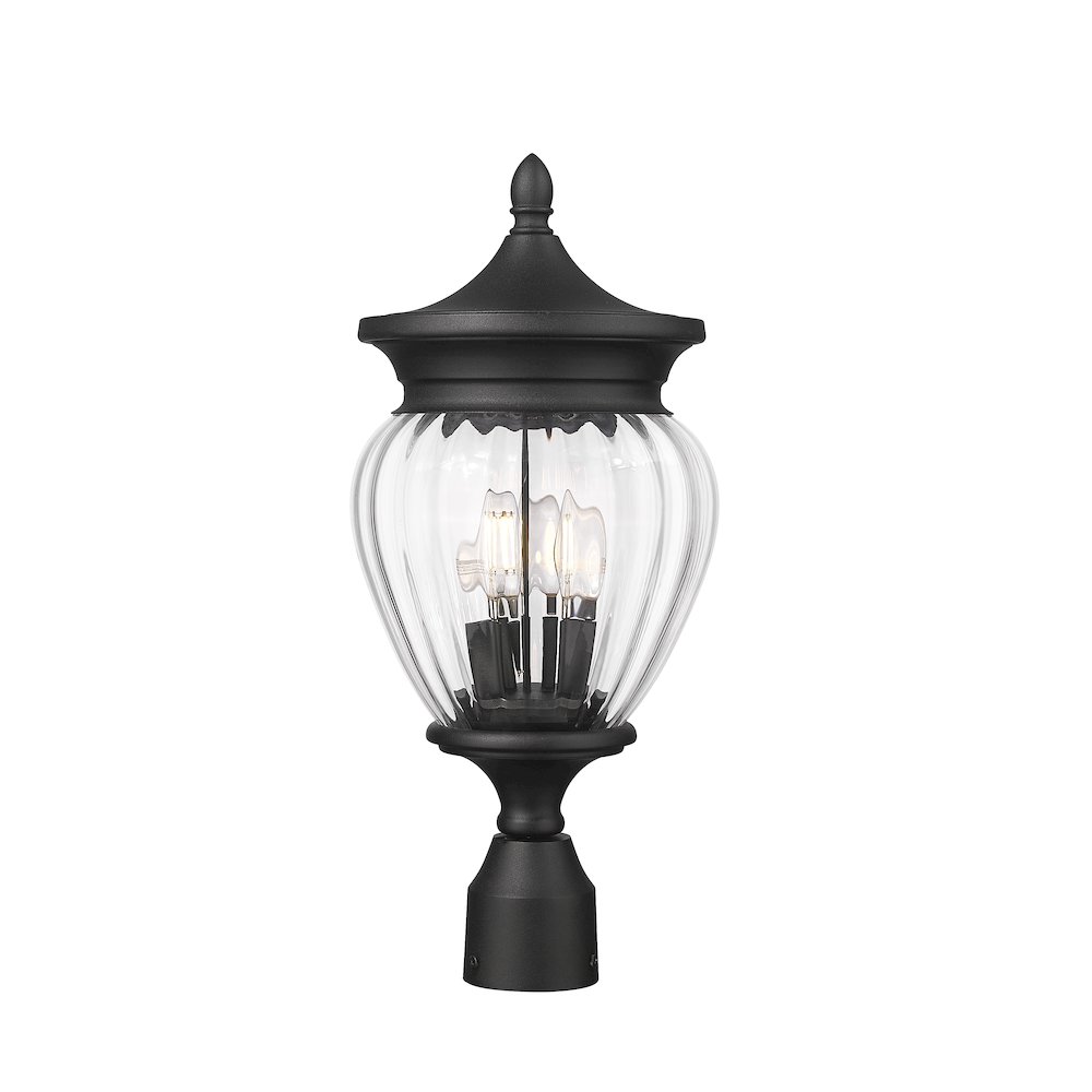 Z-Lite 3 Light Outdoor Post Mount Fixture. Picture 3