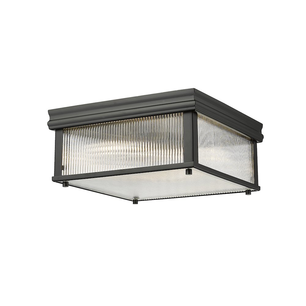 Z-Lite 2 Light Flush Mount. Picture 1