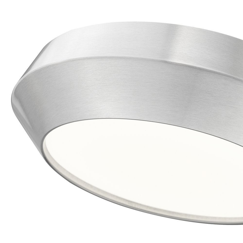 Z-Lite 1 Light Flush Mount, Brushed Nickel. Picture 4