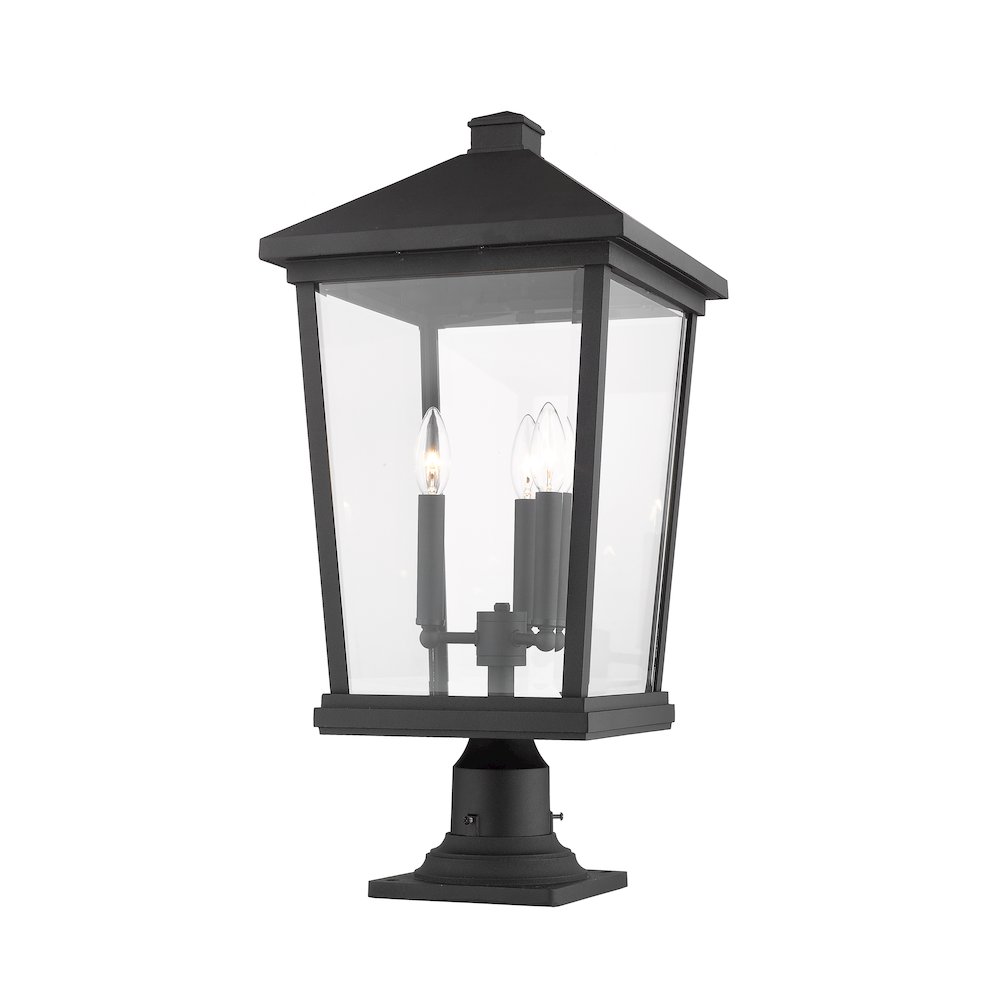 Z-Lite 3 Light Outdoor Pier Mounted Fixture. Picture 4