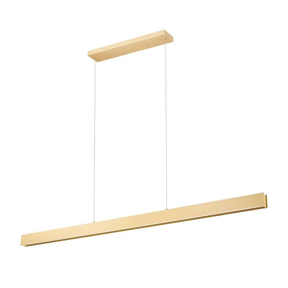 Z-Lite 1 Light Linear Chandelier, Gold. Picture 7