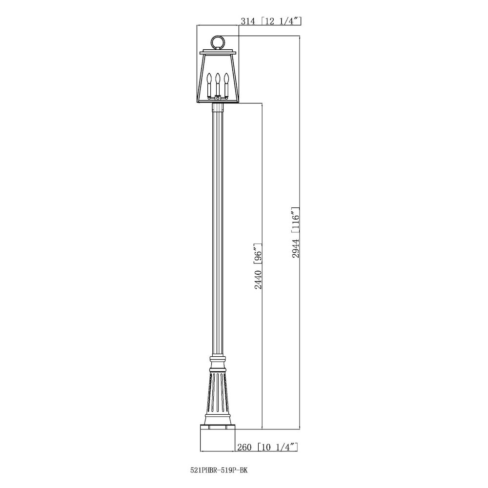 Z-Lite 4 Light Outdoor Post Mounted Fixture. Picture 8