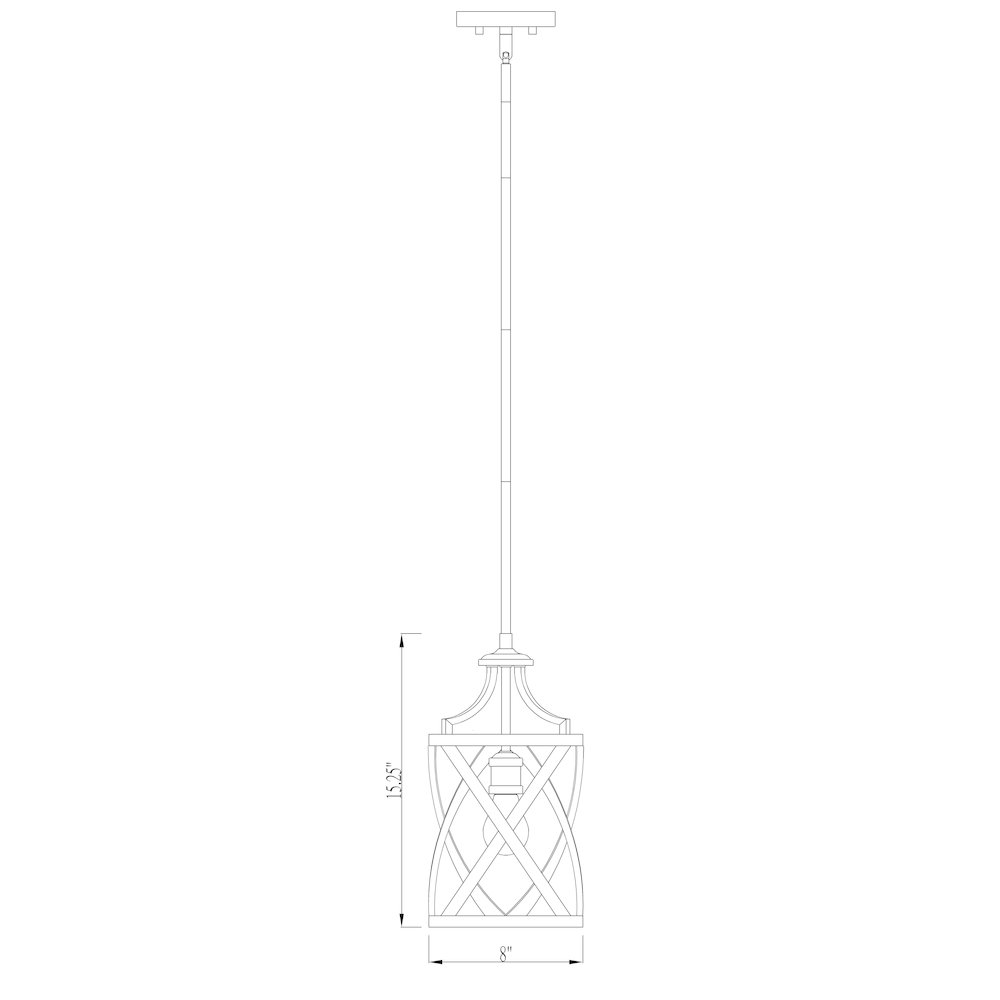Z-Lite 1 Light Pendant. Picture 8