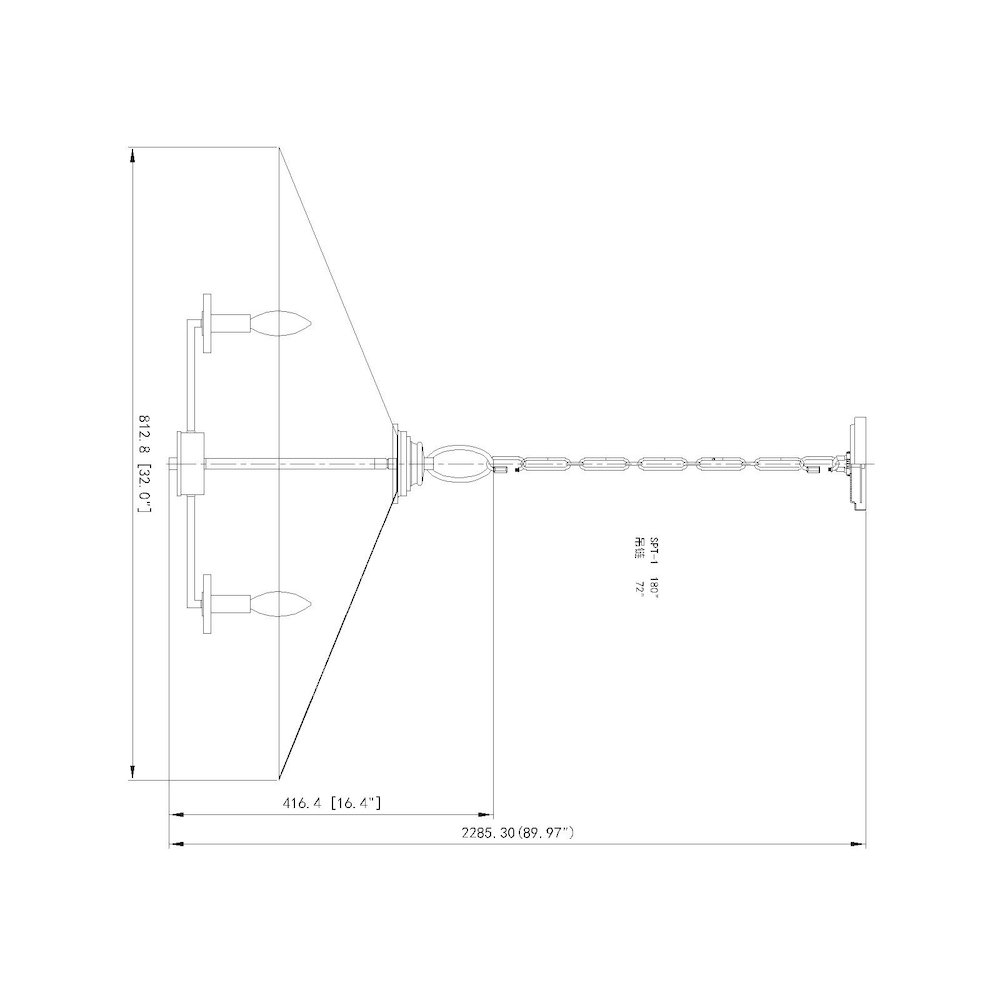 Z-Lite 6 Light Pendant. Picture 8