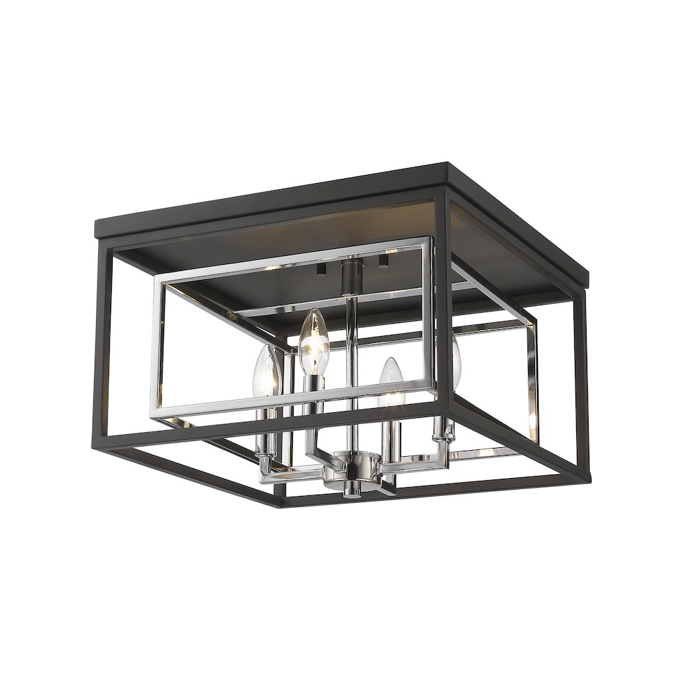 Z-Lite 4 Light Flush Mount. Picture 1