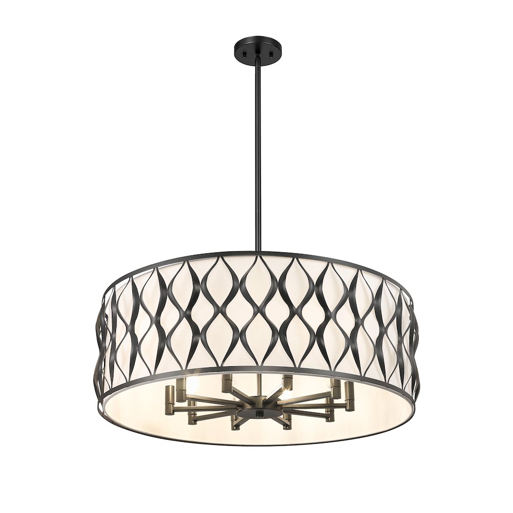 Z-Lite 10 Light Pendant. Picture 3