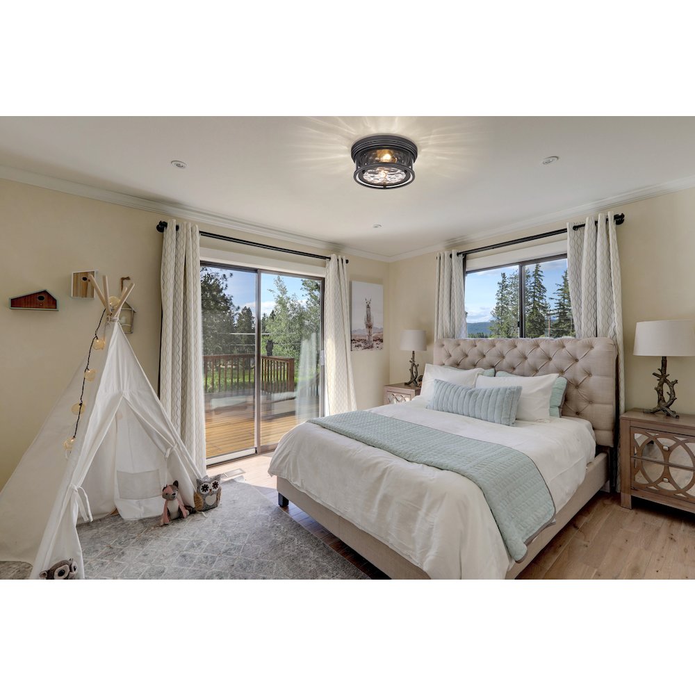 Z-Lite 2 Light Flush Mount. Picture 6