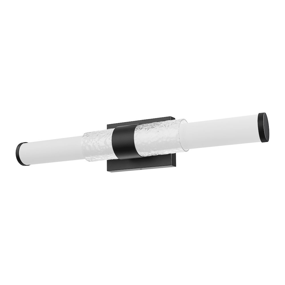 Z-Lite Egon 1 Light Vanity in Matte Black color, Steel frame. Picture 5
