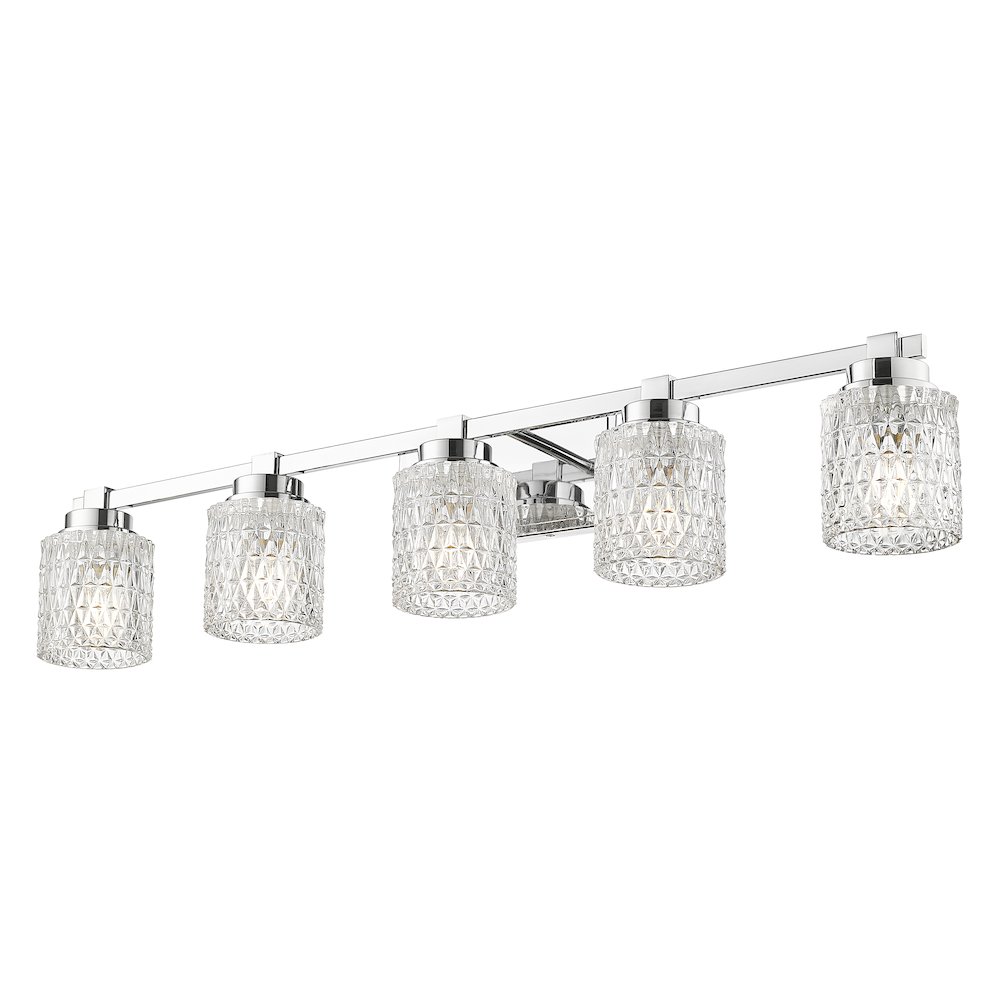 Z-Lite 5 Light Vanity, Chrome. Picture 3