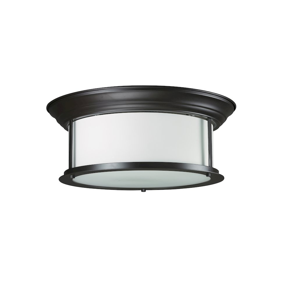 Z-Lite 3 Light Flush Mount. Picture 1