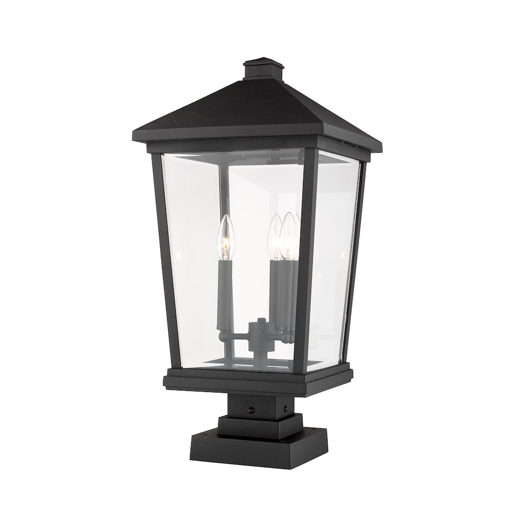 Z-Lite 3 Light Outdoor Pier Mounted Fixture. Picture 3