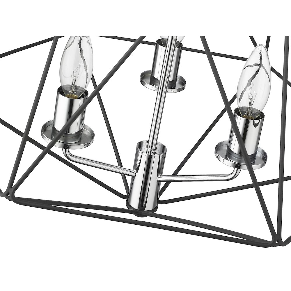 Z-Lite 3 Light Semi Flush Mount. Picture 4