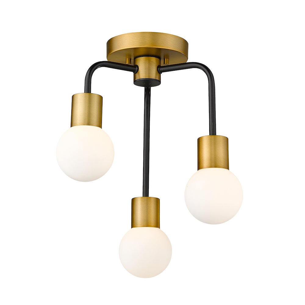 Z-Lite 3 Light Semi Flush Mount. Picture 1