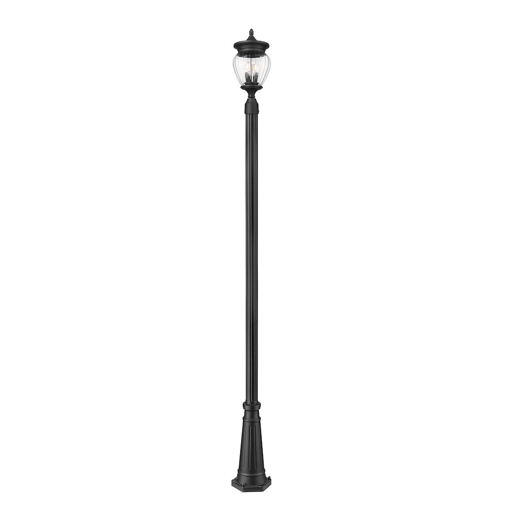 Z-Lite 3 Light Outdoor Post Mounted Fixture. Picture 3