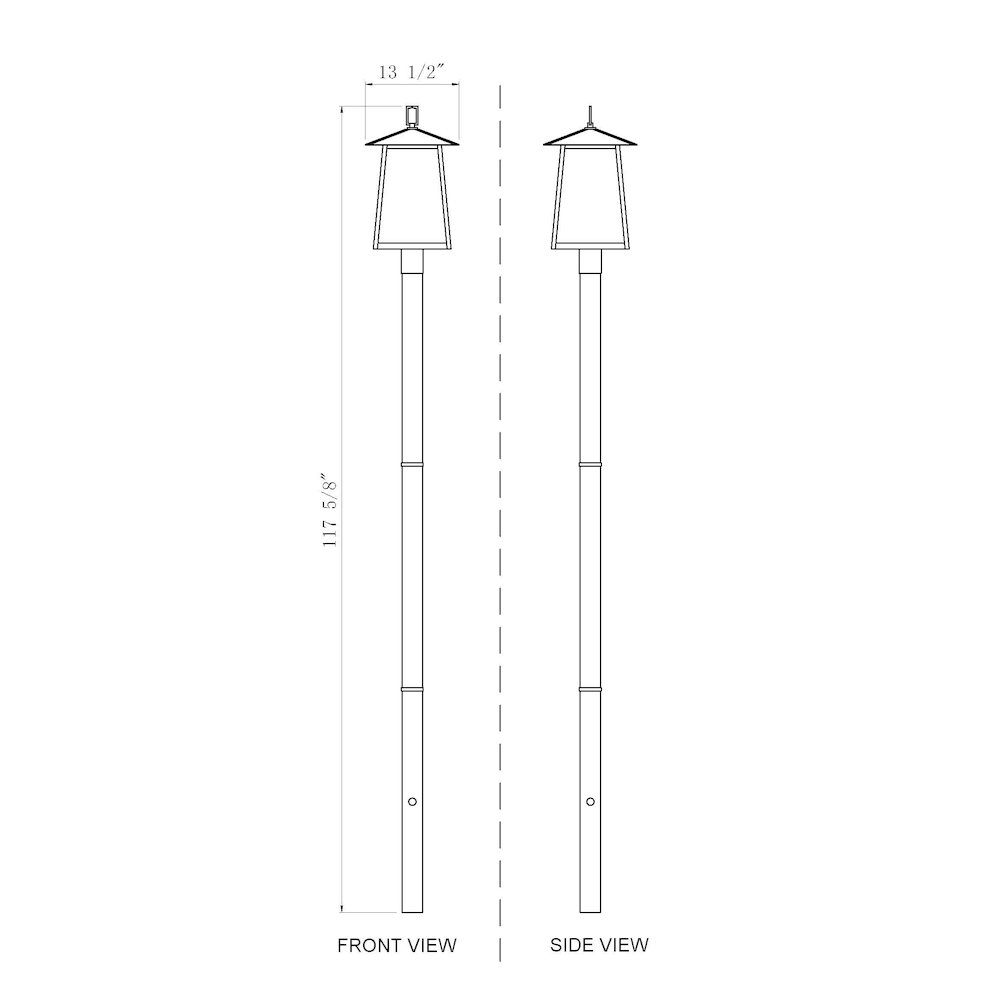 Z-Lite 4 Light Outdoor Post Mounted Fixture. Picture 8