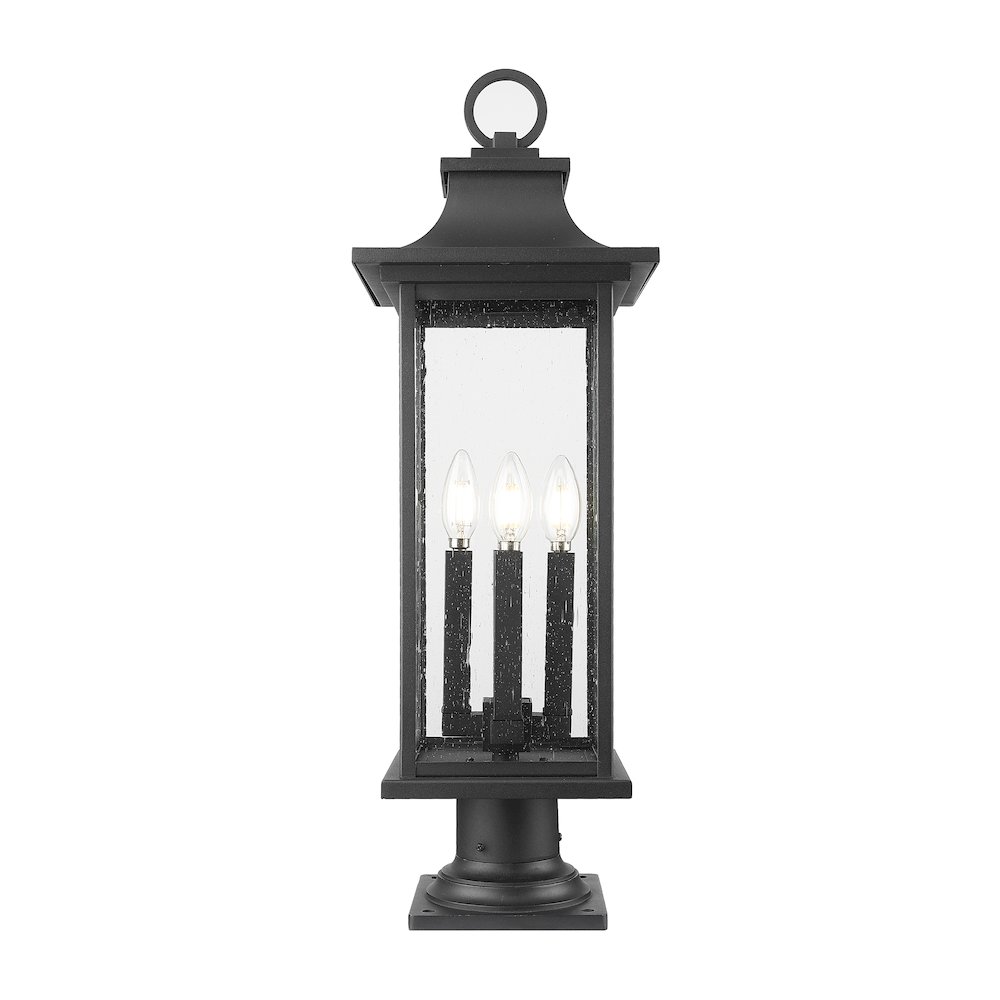 Z-Lite 4 Light Outdoor Pier Mounted Fixture. Picture 3
