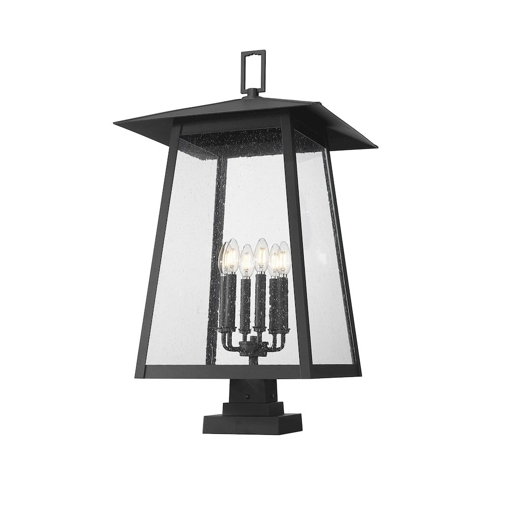Z-Lite 6 Light Outdoor Pier Mounted Fixture. Picture 2