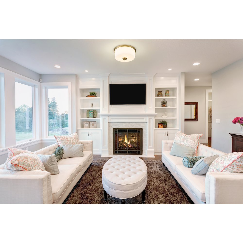 Z-Lite 3 Light Flush Mount. Picture 6