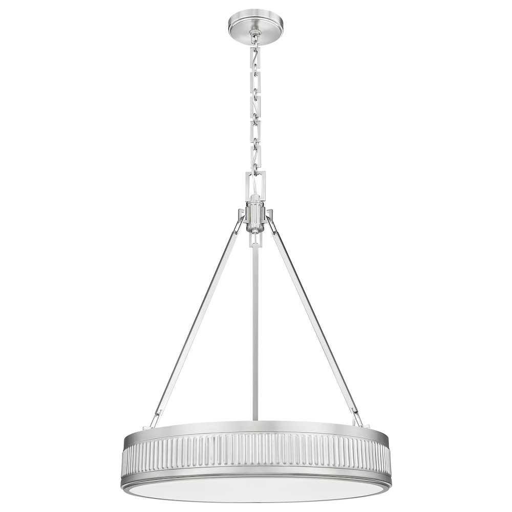 Z-Lite 3 Light Pendant, Satin Nickel. Picture 7