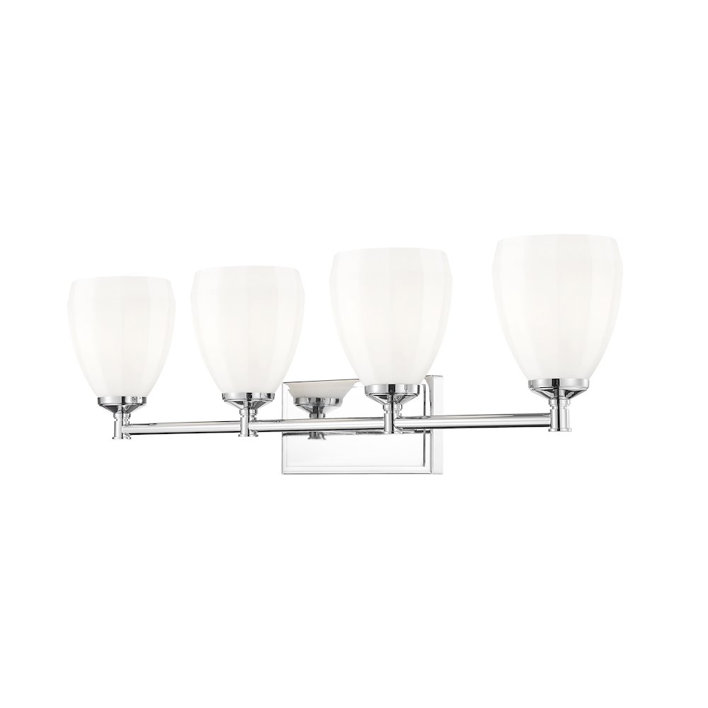 Z-Lite Oren 4 Light Vanity in Chrome  color, Steel frame. Picture 1
