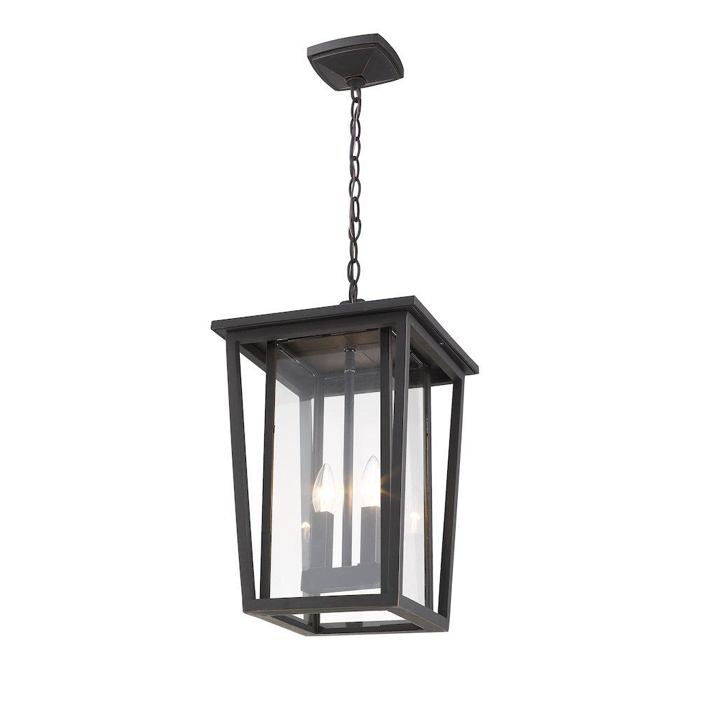 Z-Lite 2 Light Outdoor Chain Mount Ceiling Fixture. Picture 2