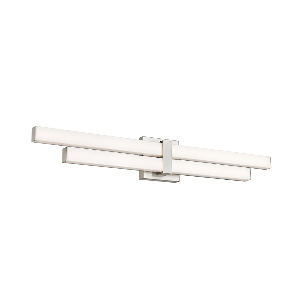 Z-Lite Zane 2 Light Vanity in Brushed Nickel Frame Finish. Picture 2