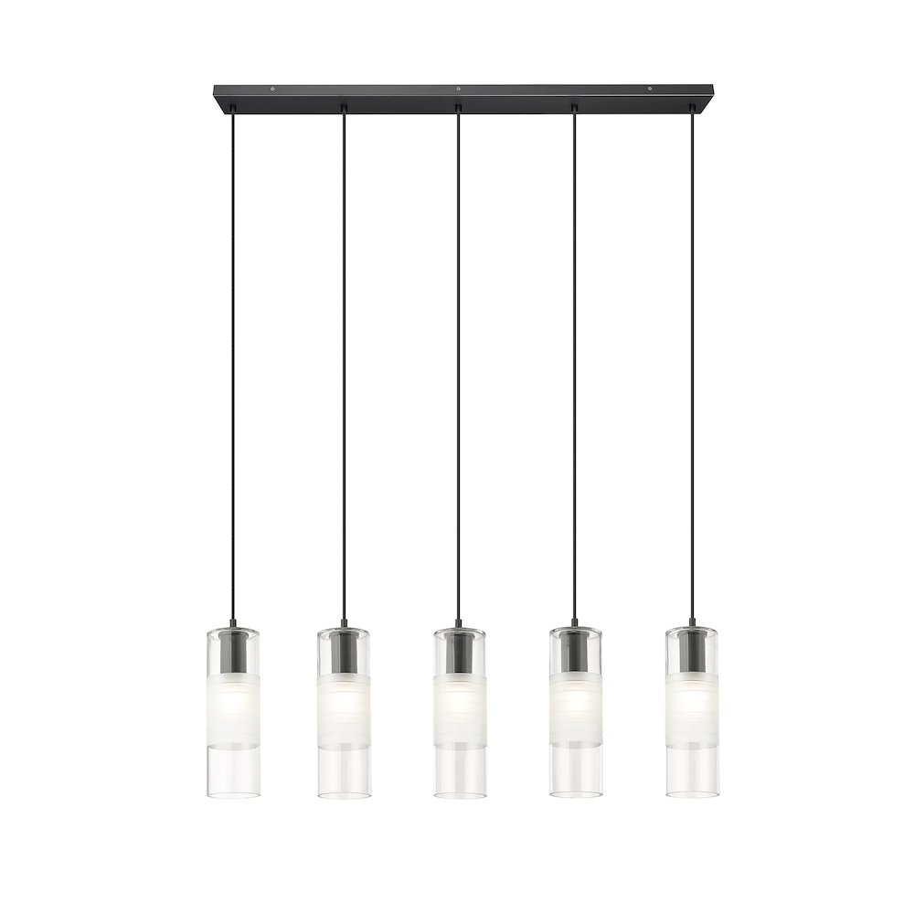 Z-Lite 5 Light Linear Chandelier. Picture 2