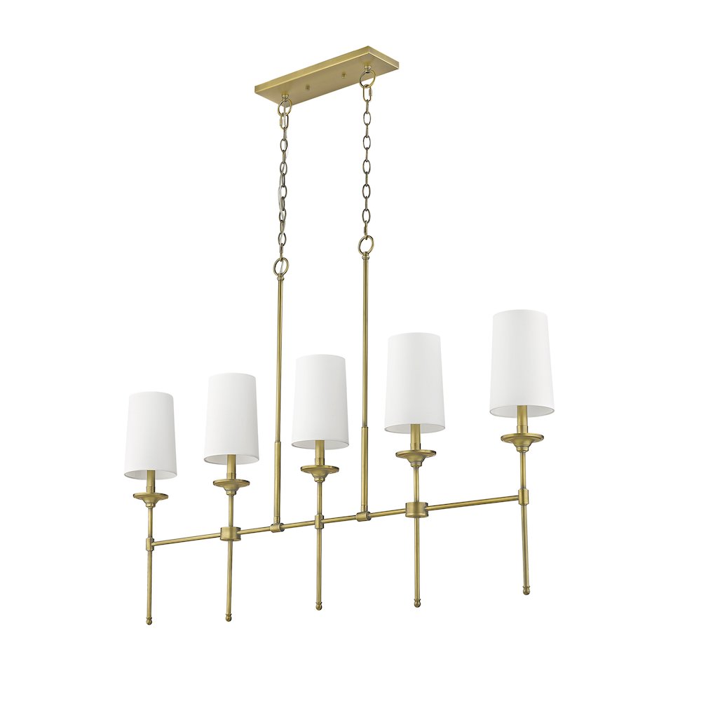 Z-Lite 5 Light Linear Chandelier. Picture 5