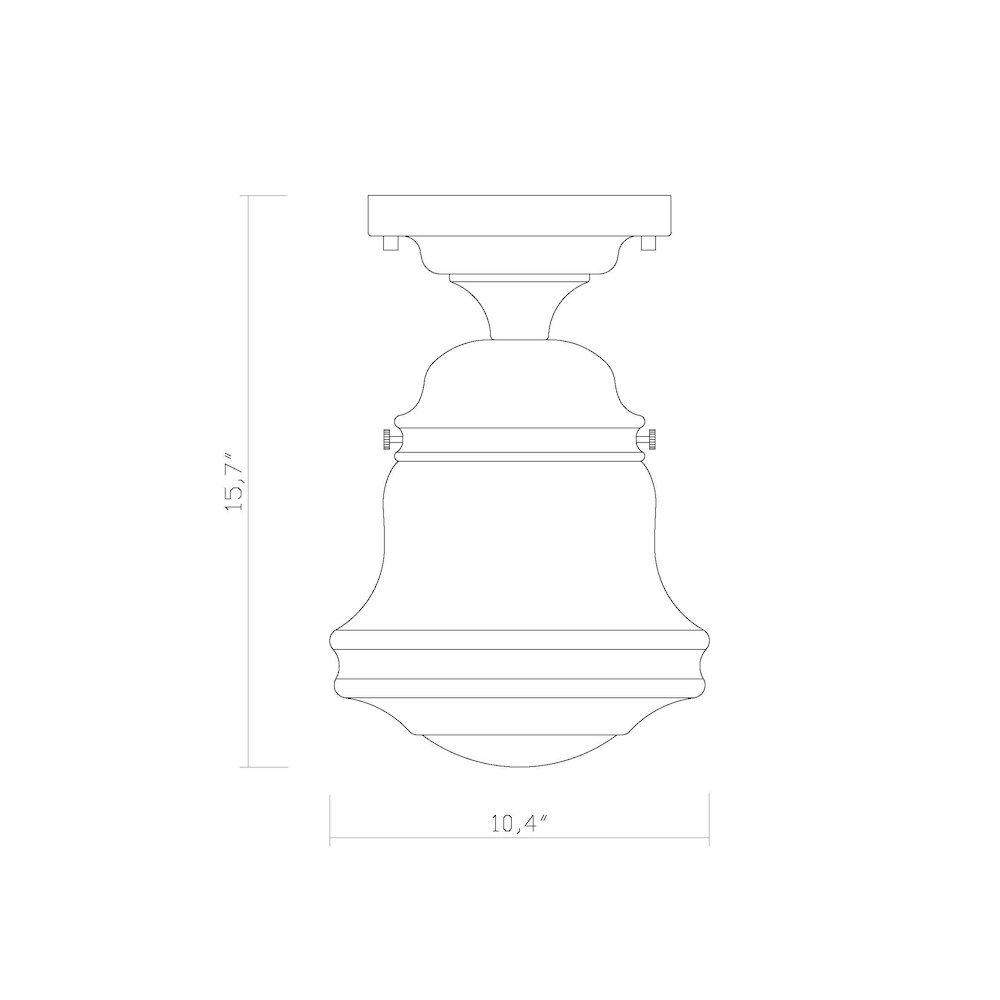 Z-Lite 1 Light Flush Mount. Picture 8