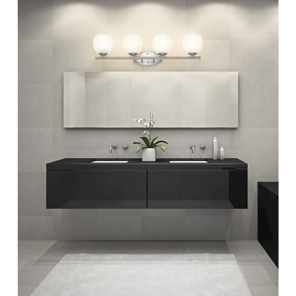 Z-Lite 4 Light Vanity, Brushed Nickel. Picture 5
