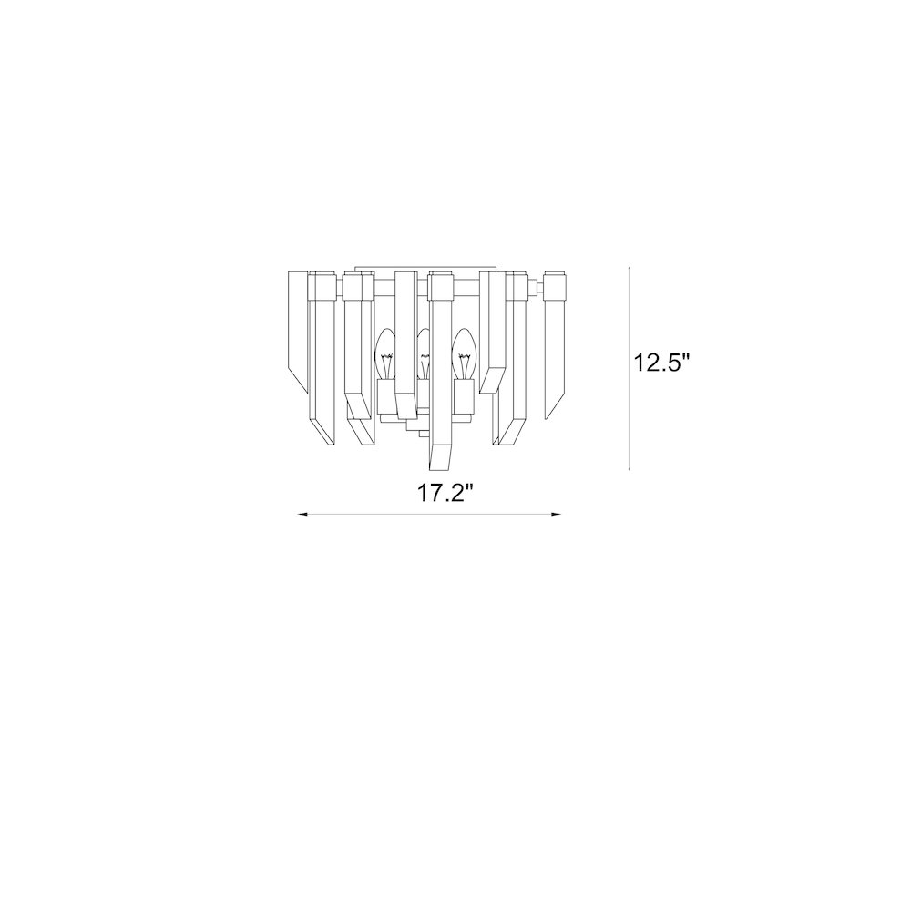 Z-Lite 4 Light Flush Mount. Picture 8