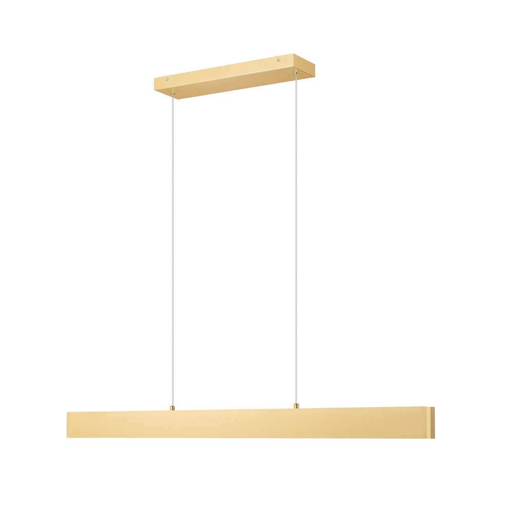 Z-Lite 1 Light Linear Chandelier, Gold. Picture 3