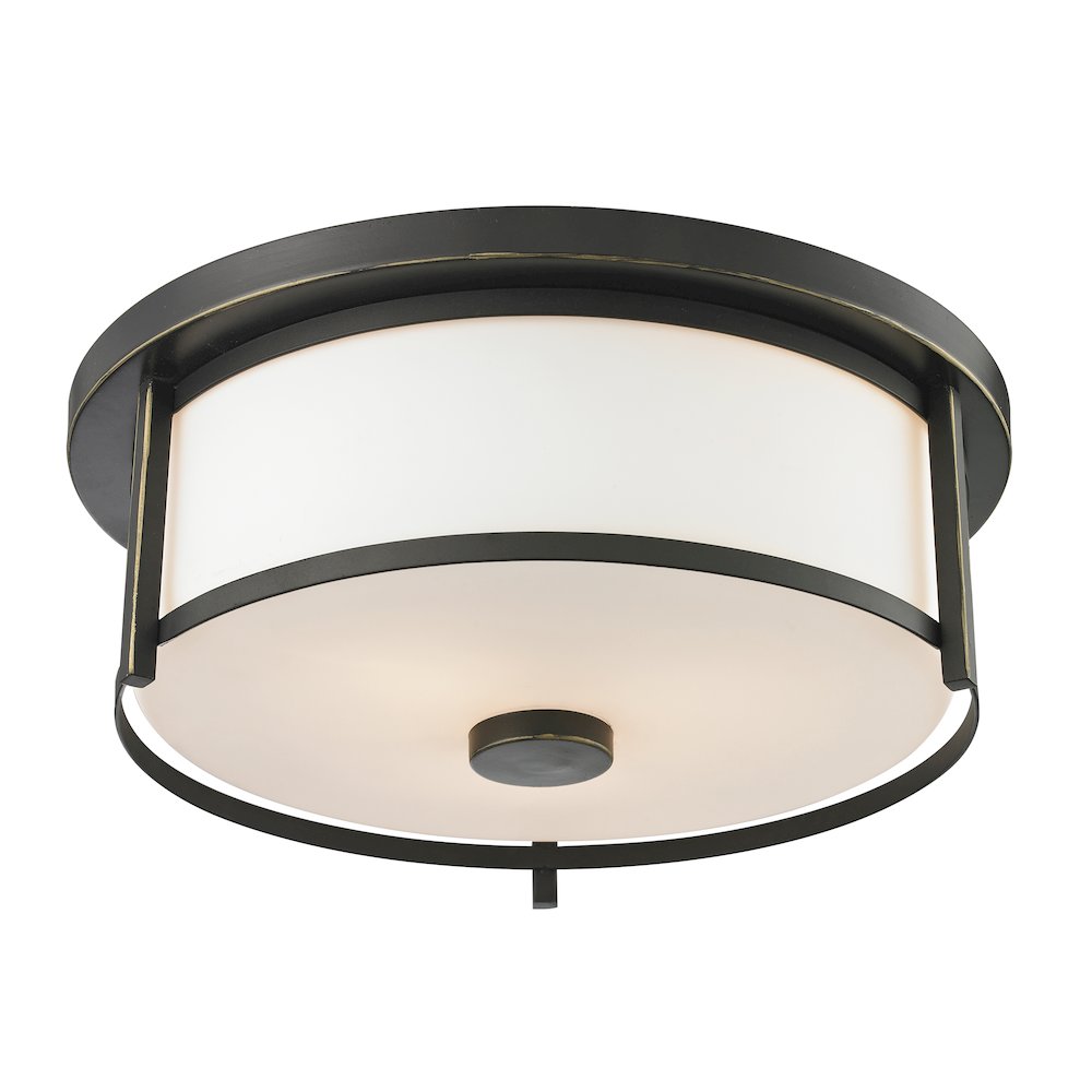 Z-Lite 2 Light Flush Mount. Picture 1