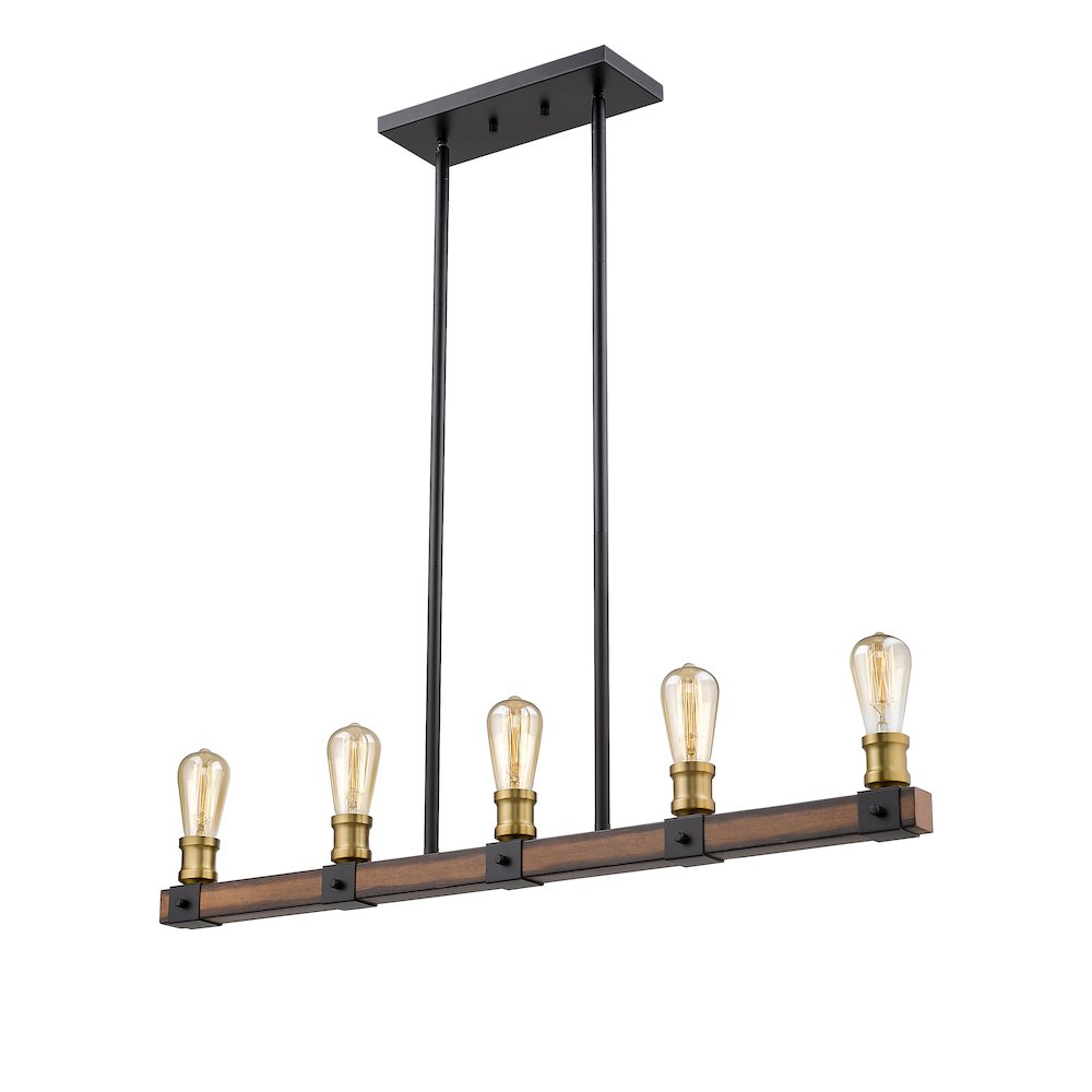 Z-Lite 5 Light Linear Chandelier. Picture 2