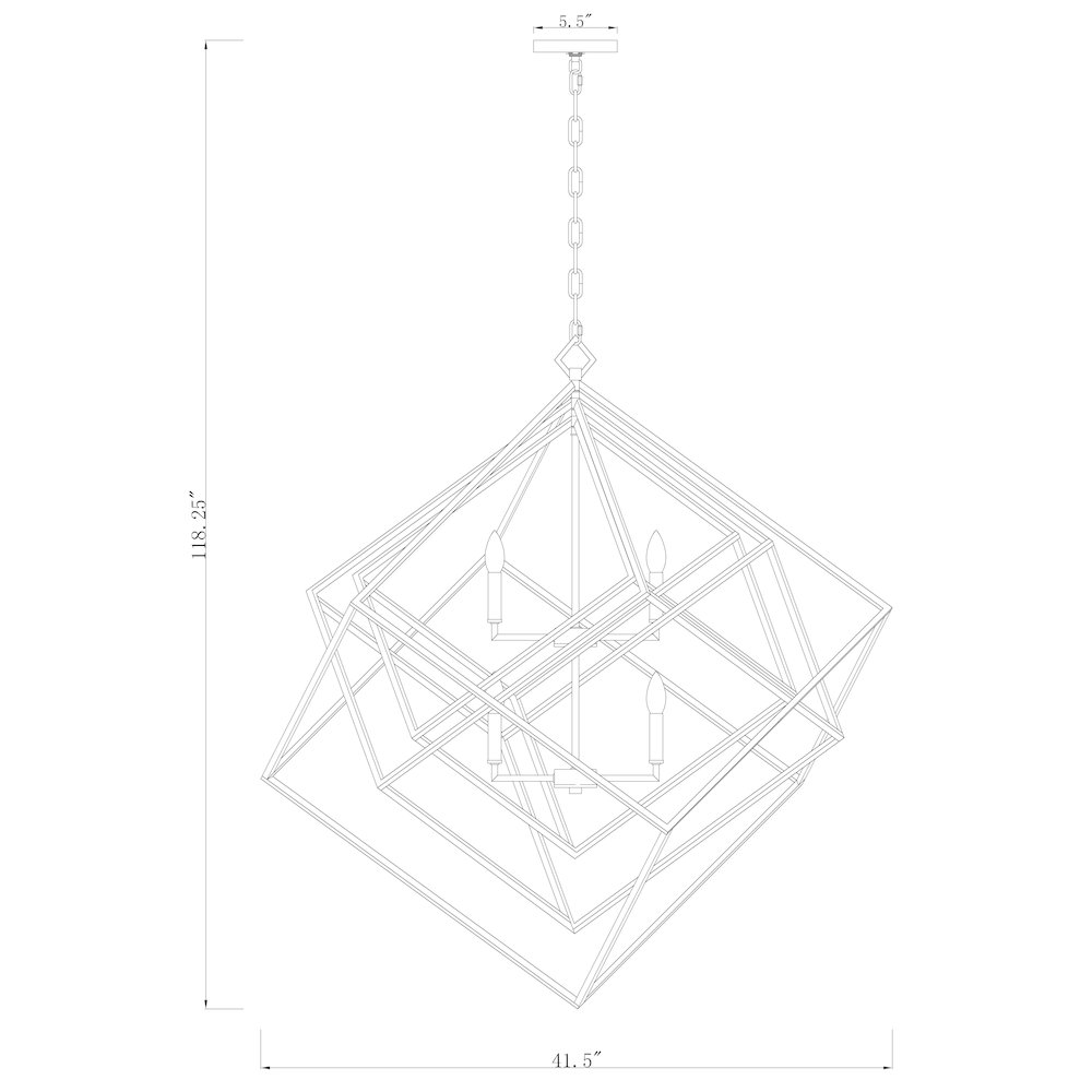 Z-Lite 10 Light Chandelier. Picture 8