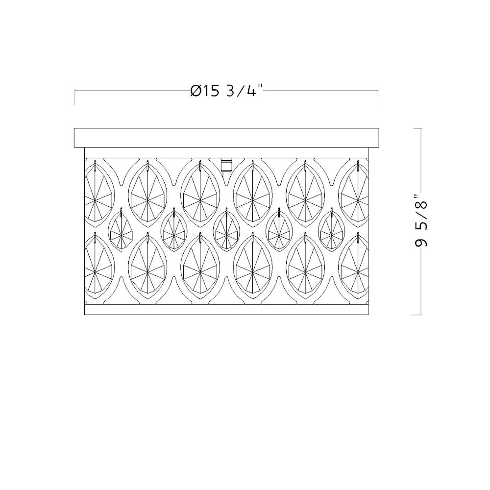 Z-Lite 4 Light Flush Mount. Picture 8