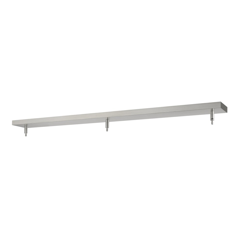 Z-Lite Multi Point Canopy 3 Light Ceiling Plate, Brushed Nickel. Picture 1