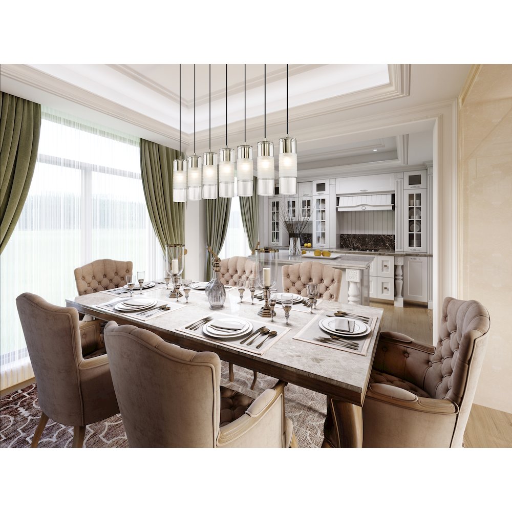 Z-Lite 7 Light Linear Chandelier. Picture 7