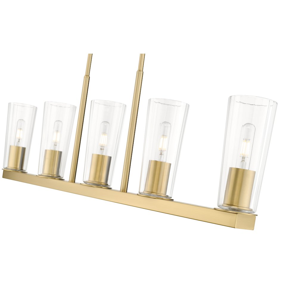Z-Lite 5 Light Linear Chandelier. Picture 4