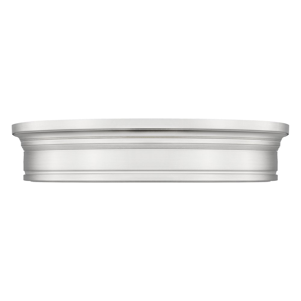 Z-Lite 1 Light Flush Mount, Brushed Nickel. Picture 2