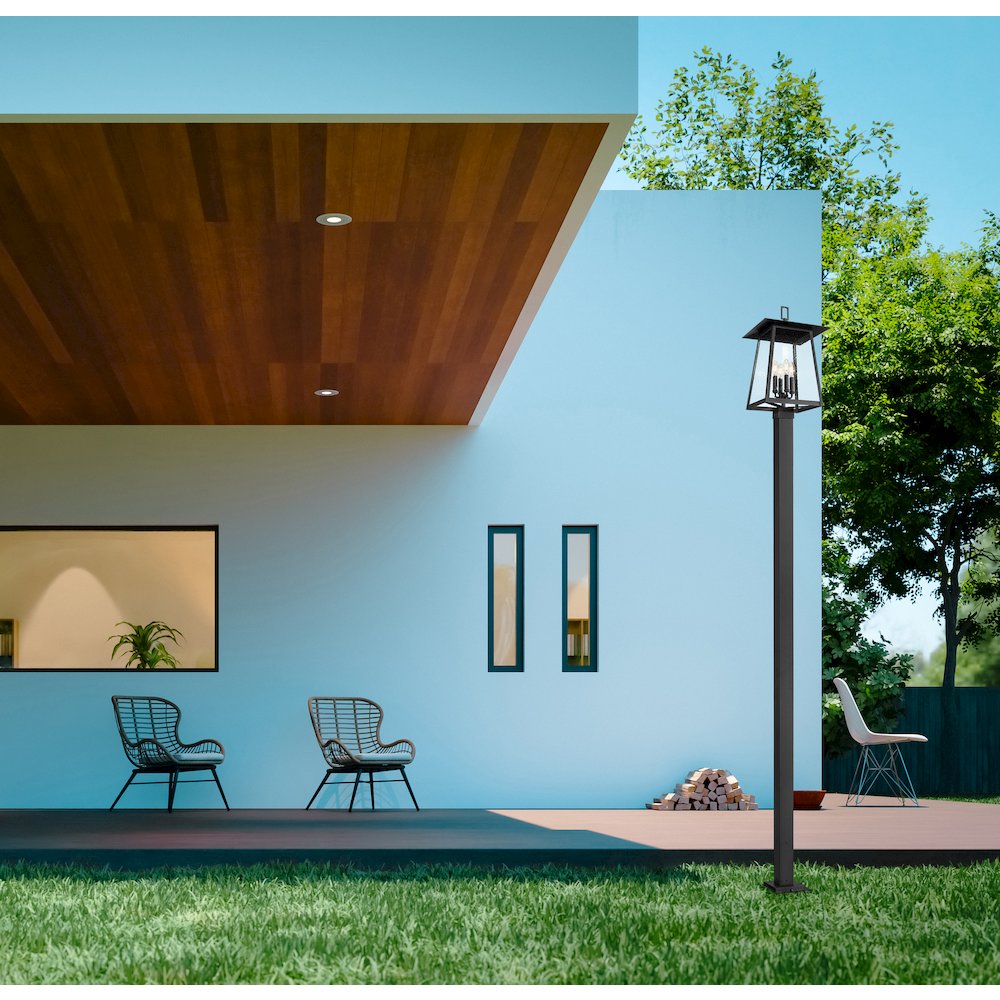 Z-Lite 4 Light Outdoor Post Mounted Fixture. Picture 7