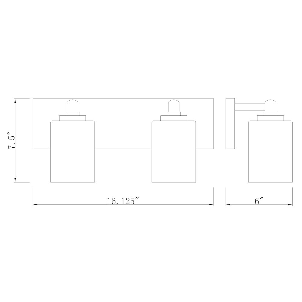 Z-Lite 2 Light Vanity. Picture 8