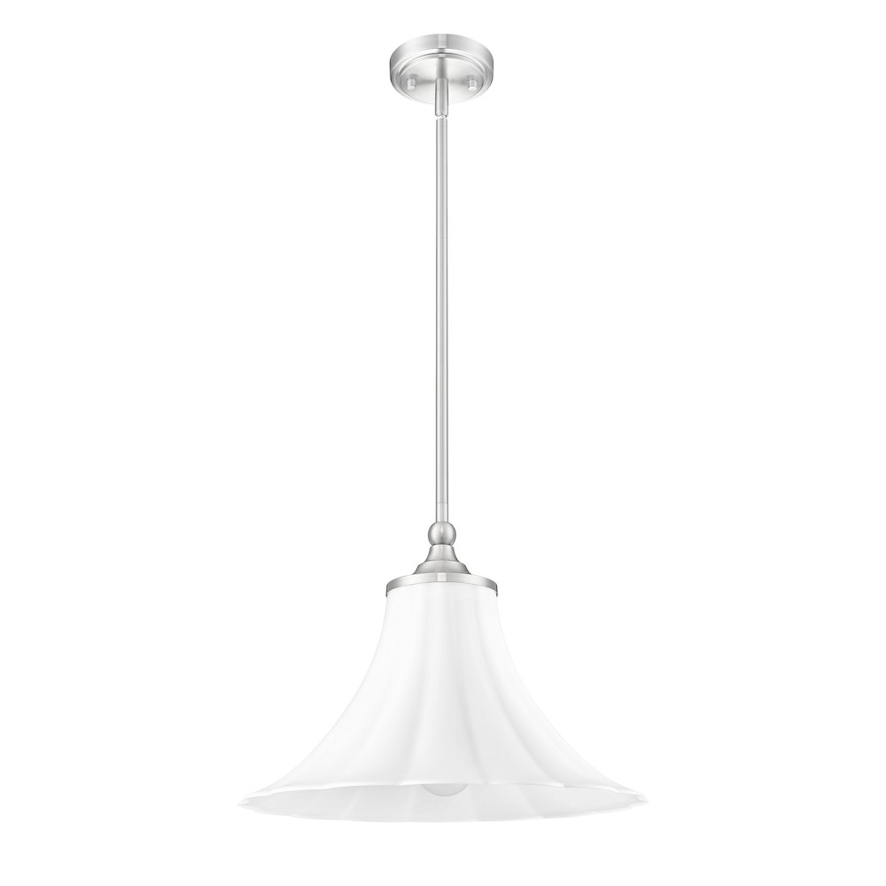 Z-Lite 1 Light Pendant, Brushed Nickel. Picture 7