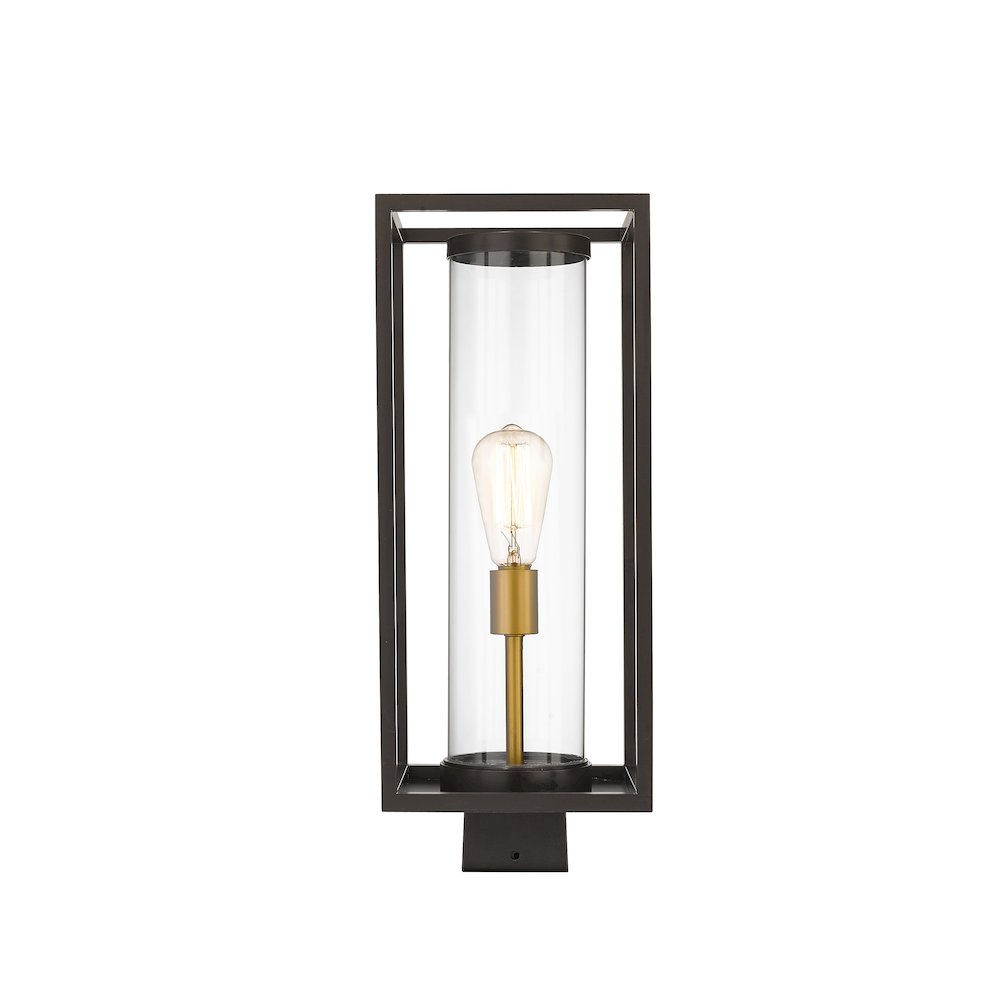 Z-Lite 1 Light Outdoor Post Mount Fixture. Picture 2