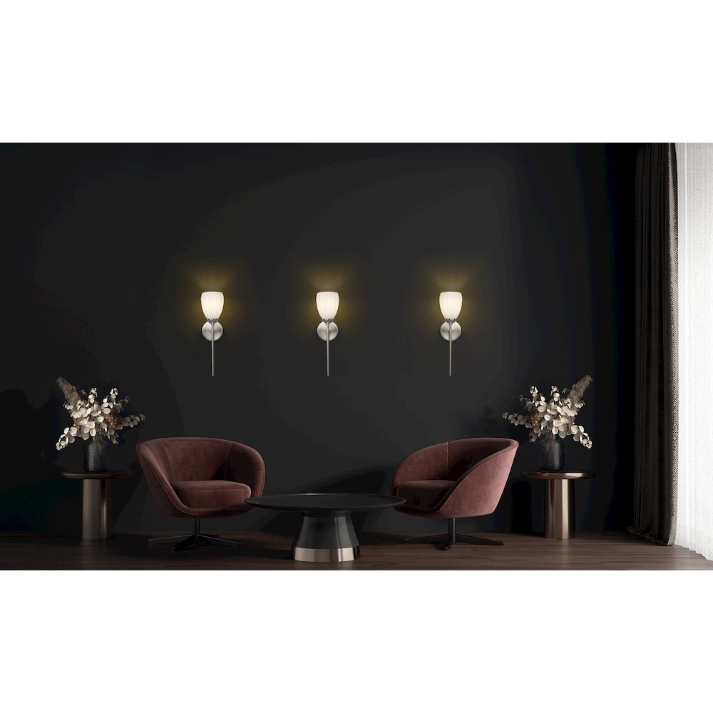 Z-Lite Oren 1 Light Wall Sconce in Brushed Nickel color, Steel frame. Picture 7