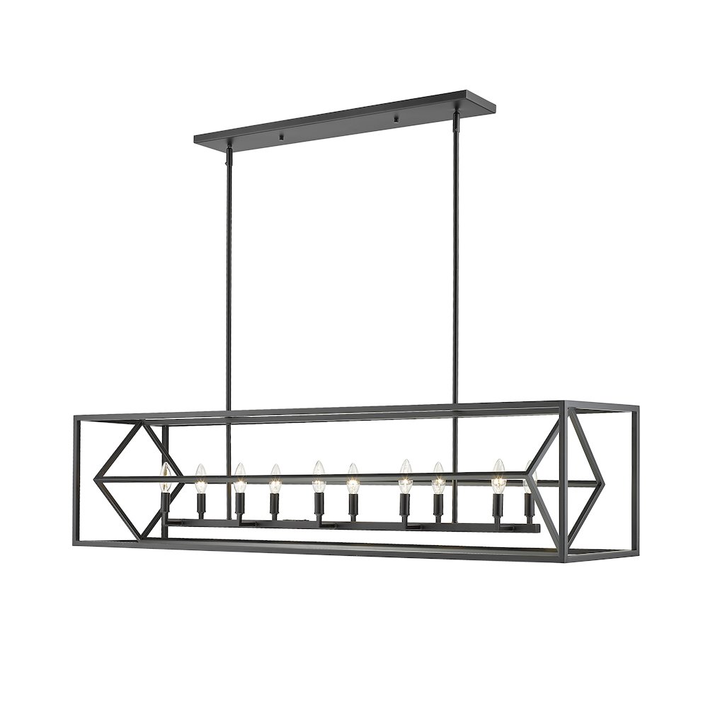 Z-Lite 10 Light Linear Chandelier. Picture 1